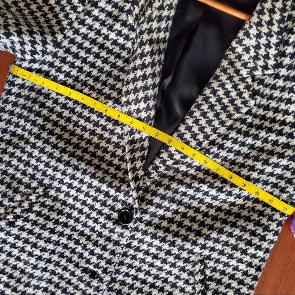 Karizma East LTD Vintage Houndstooth Coat Size 16 - Picture 12 of 13